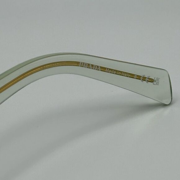 PRADA Sunglasses Symbol PR26ZS 14R20E Transparent Mint/Green NEW - Picture 6 of 12